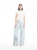 BOYFRIEND TROUSERS IN SHREDDED BABY BLUE DENIM sold by Marques ’ Almeida