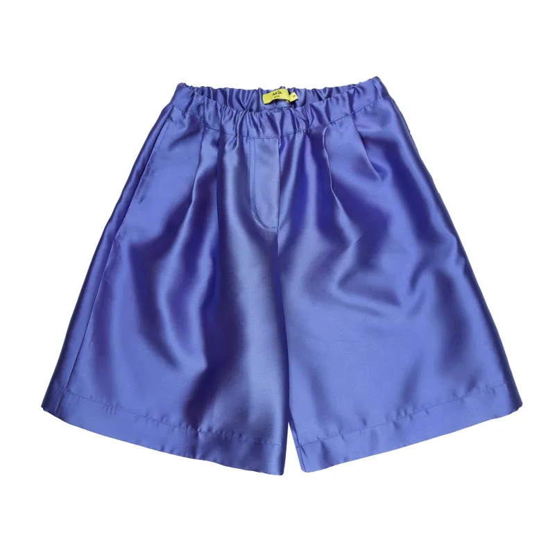 BLUE MIKADO LOOSE BERMUDA SHORTS sold by Marques ’ Almeida