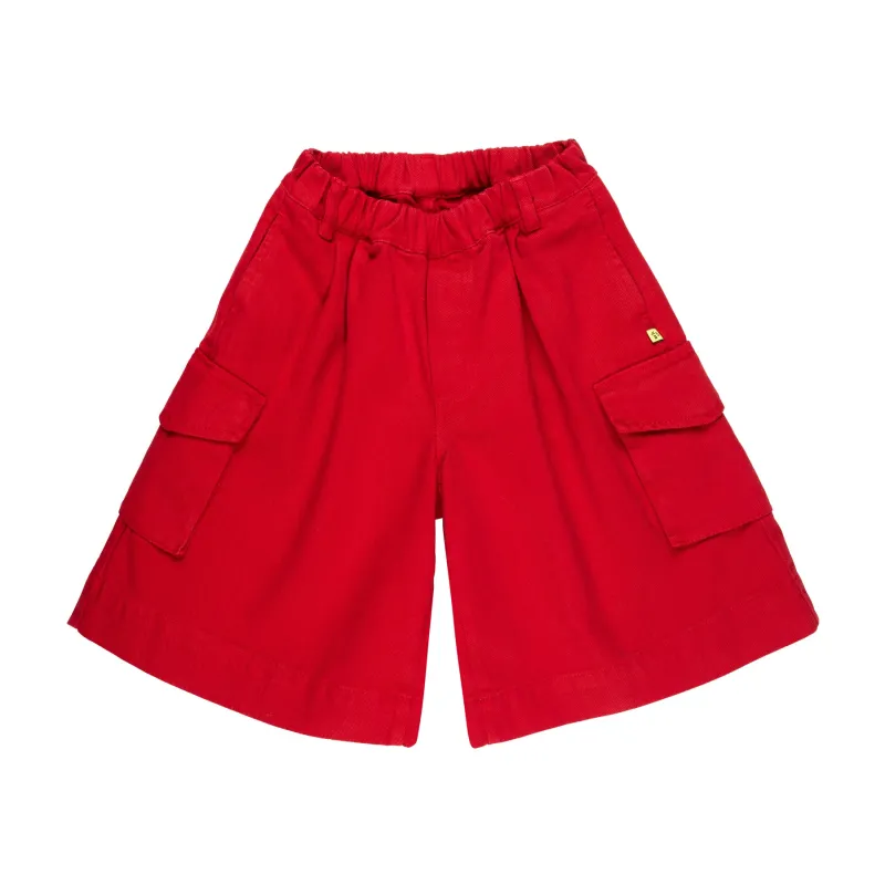RED DRILL OVERSIZED CARGO SHORTS sold by Marques ’ Almeida