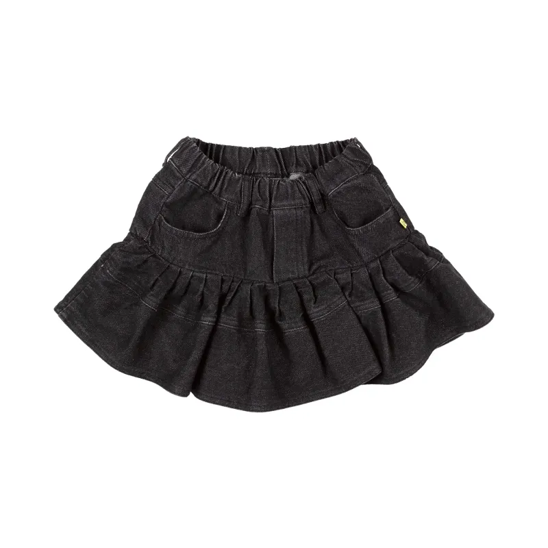 BLACK DENIM SKORT WITH FRILL sold by Marques ’ Almeida