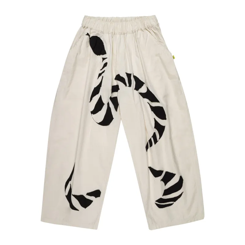 WHITE BALLOON TROUSERS WITH EMBROIDERY sold by Marques ’ Almeida