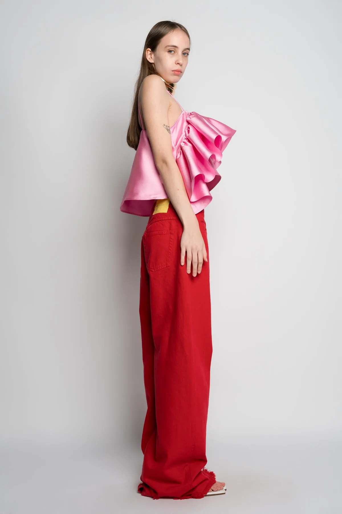 PINK FRONT FRILL TOP sold by Marques ’ Almeida product image thumbnail 4