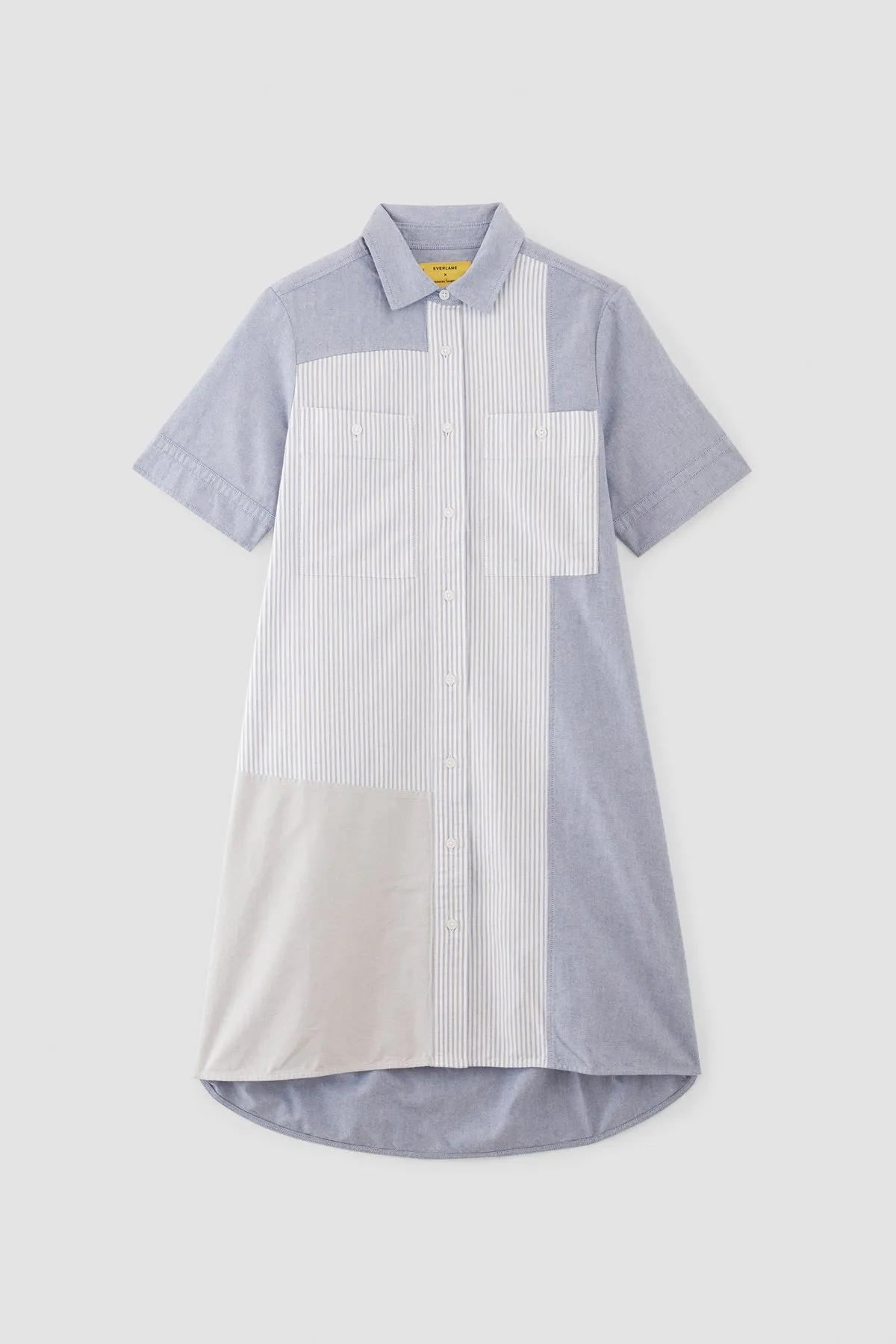 BLUE PATCHWORK SHIRT DRESS sold by Marques ’ Almeida product image thumbnail 2