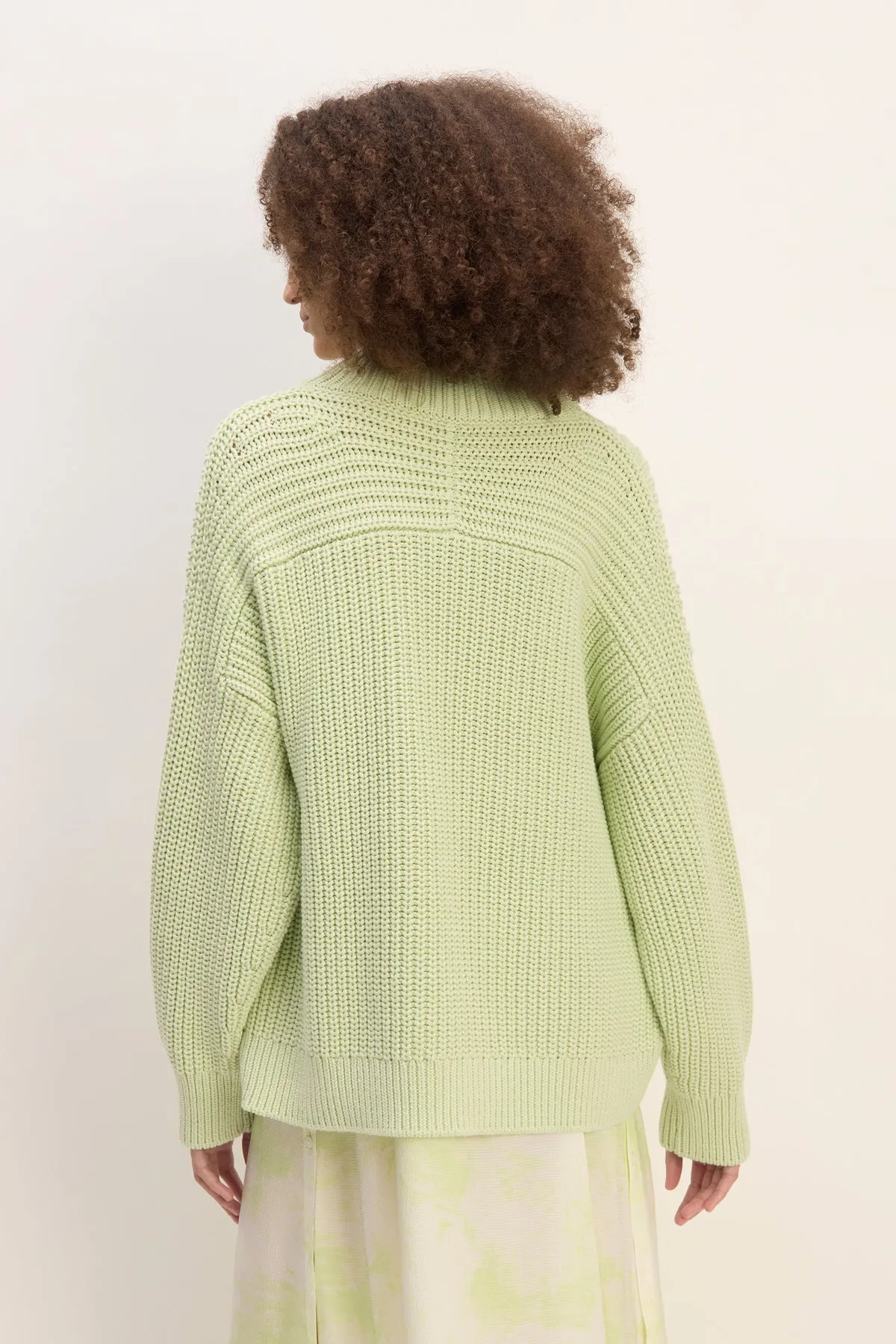 LIGHT GREEN TURTLENECK KNIT JUMPER sold by Marques ’ Almeida product image thumbnail 3