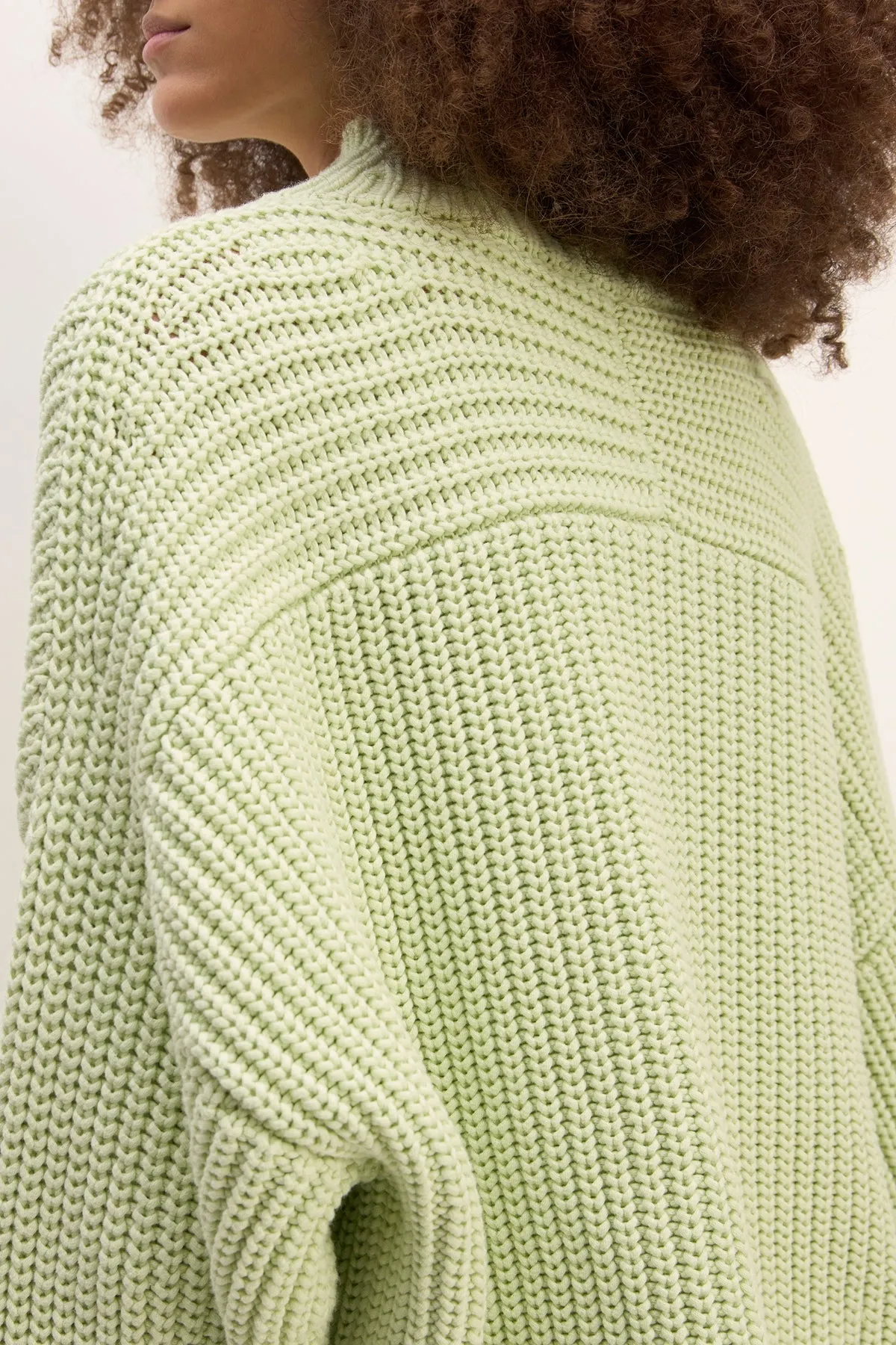 LIGHT GREEN TURTLENECK KNIT JUMPER sold by Marques ’ Almeida product image thumbnail 4