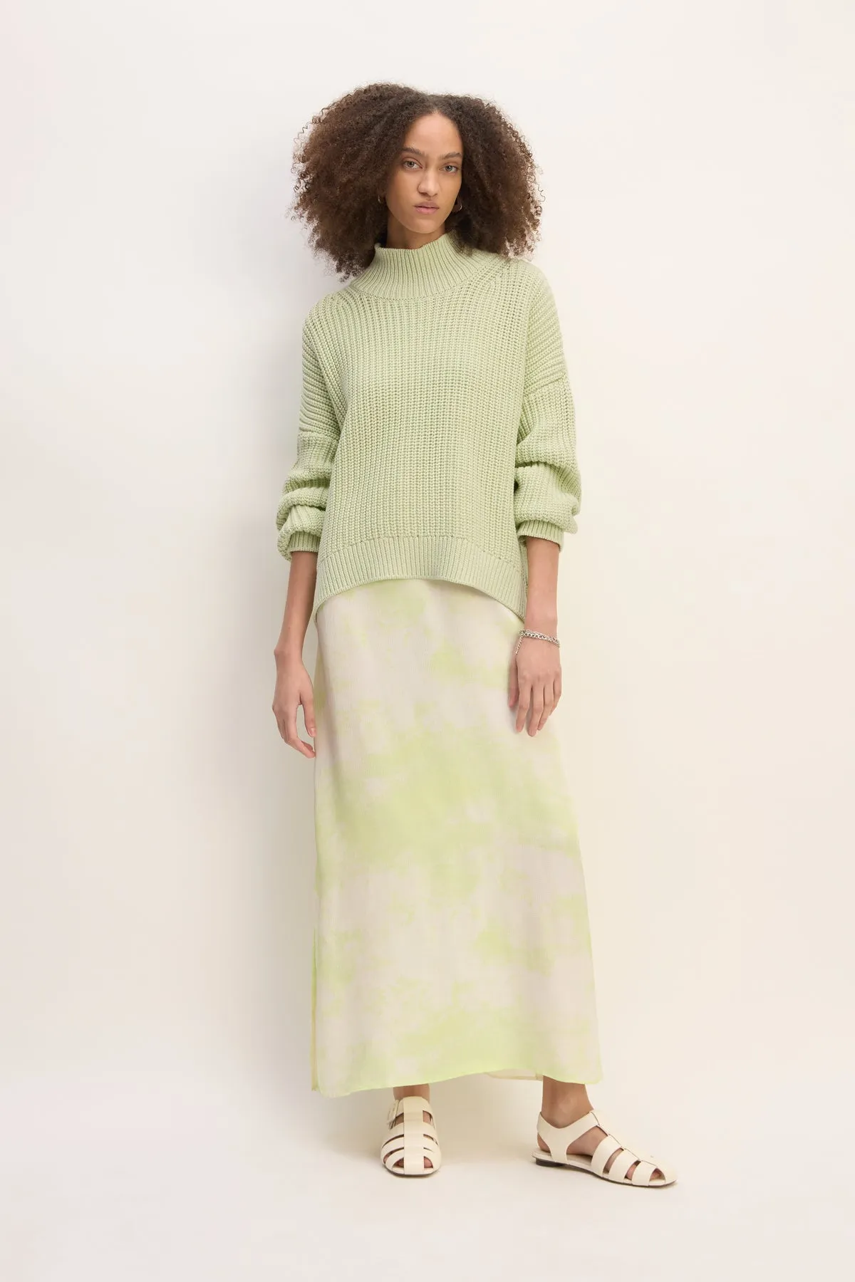 LIGHT GREEN TURTLENECK KNIT JUMPER sold by Marques ’ Almeida product image thumbnail 5
