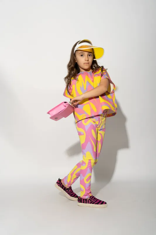 WAVY PRINT LEGGINGS made by Marques ’ Almeida