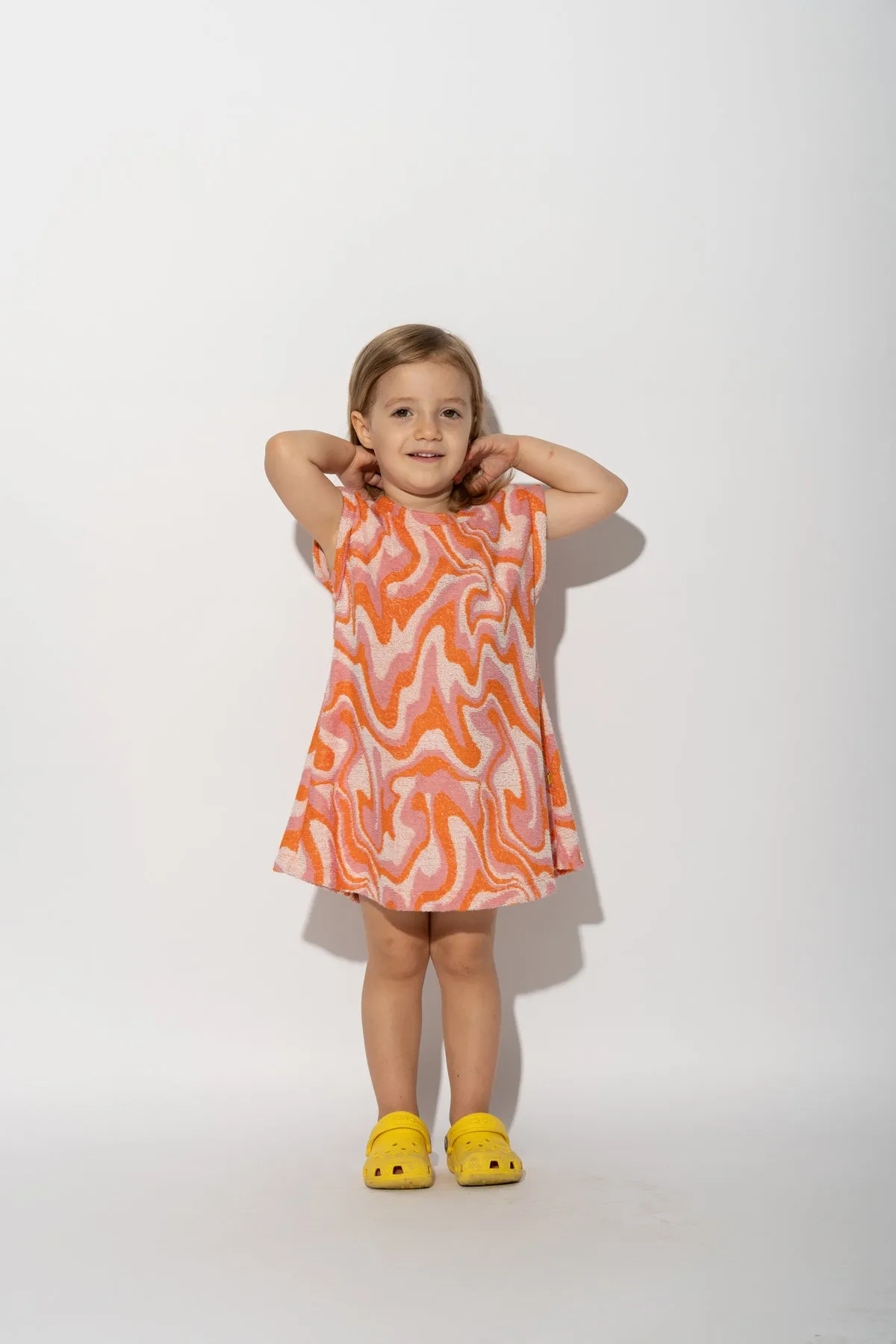 TERRY WAVY PRINT T-SHIRT DRESS sold by Marques ’ Almeida