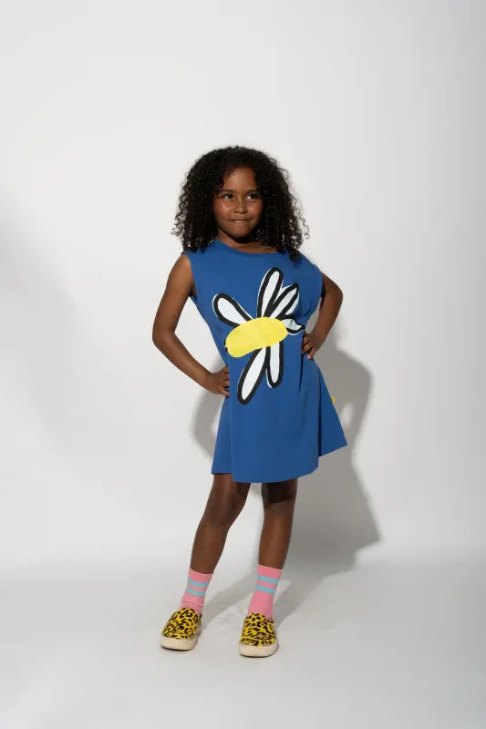 FLOWER PRINT NAVY T-SHIRT DRESS sold by Marques ’ Almeida