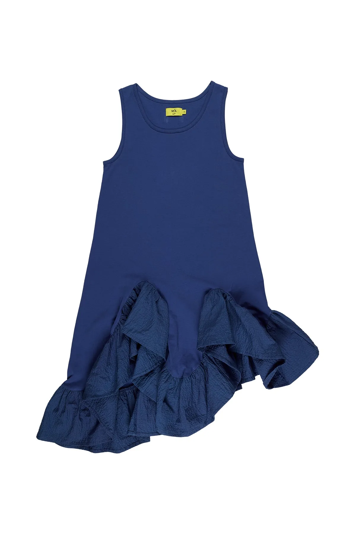 NAVY SLEEVELESS FLOUNCE DRESS sold by Marques ’ Almeida product image thumbnail 2