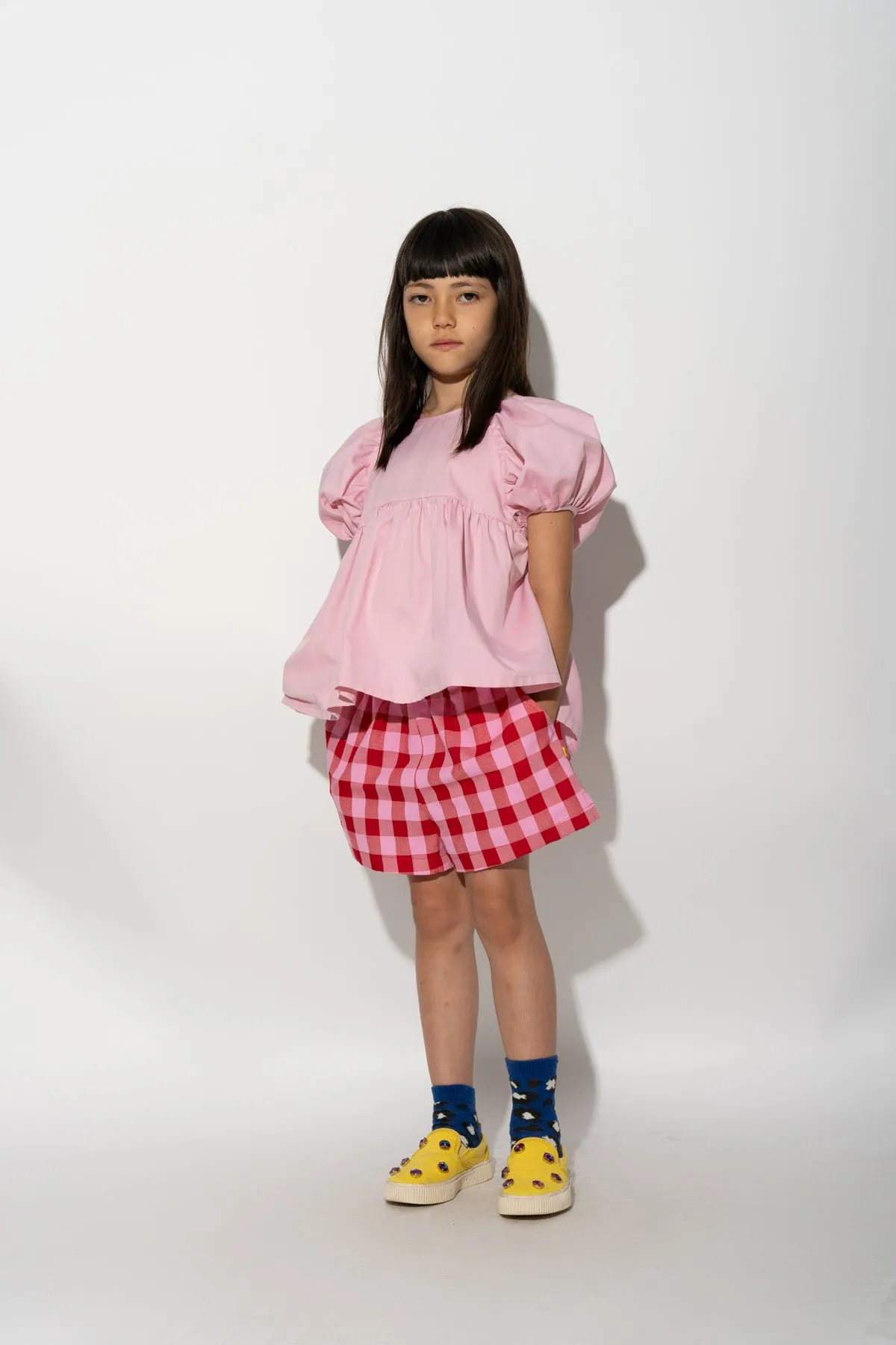 RED AND PINK GINGHAM BOXER SHORTS sold by Marques ’ Almeida product image thumbnail 4