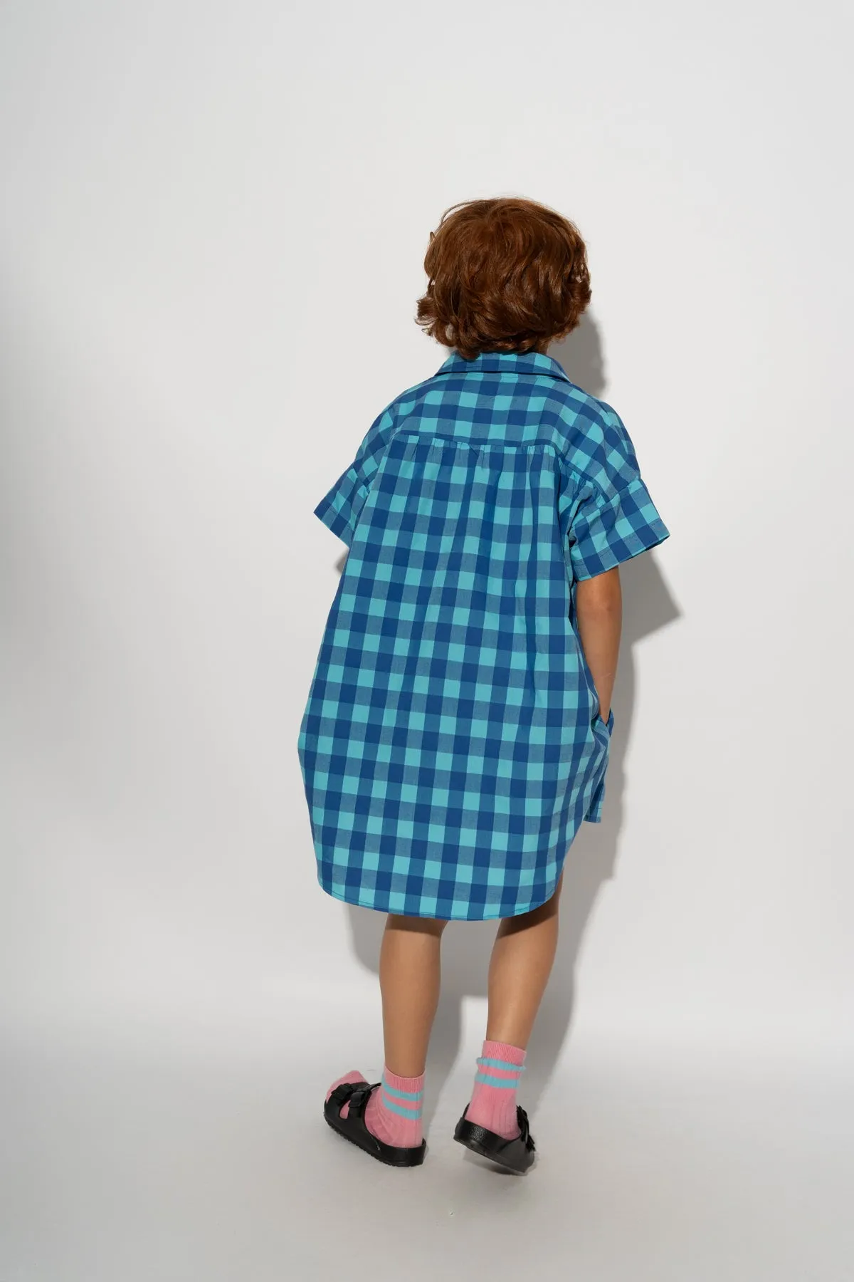 BLUE GINGHAM BOXER SHORTS sold by Marques ’ Almeida product image thumbnail 2