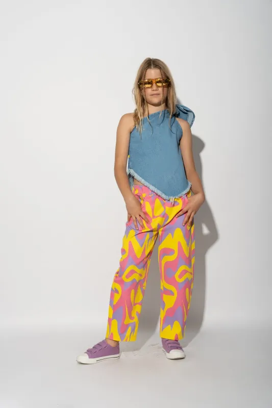 WAVY PRINT BAGGY TROUSERS sold by Marques ’ Almeida