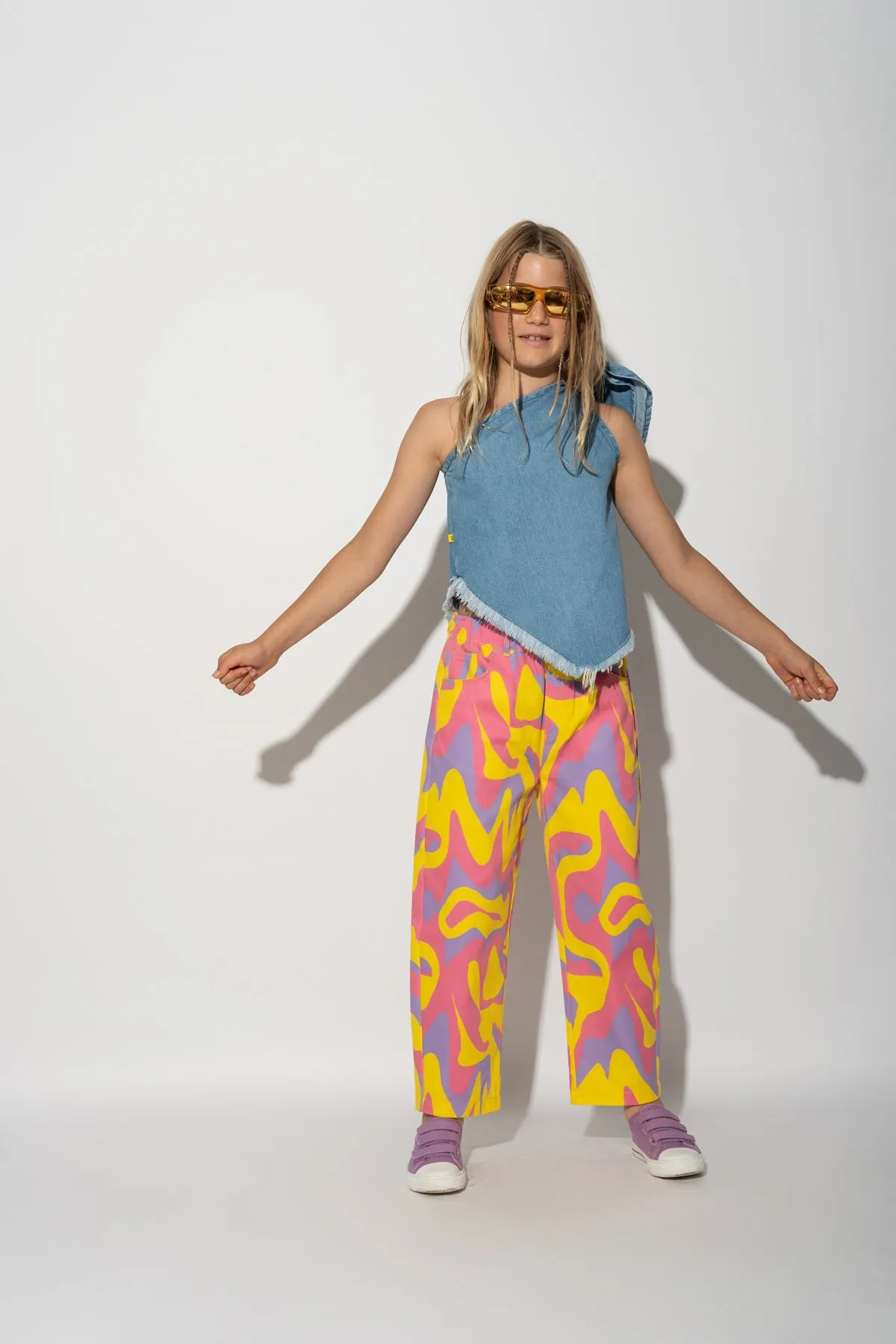 WAVY PRINT BAGGY TROUSERS sold by Marques ’ Almeida product image thumbnail 5