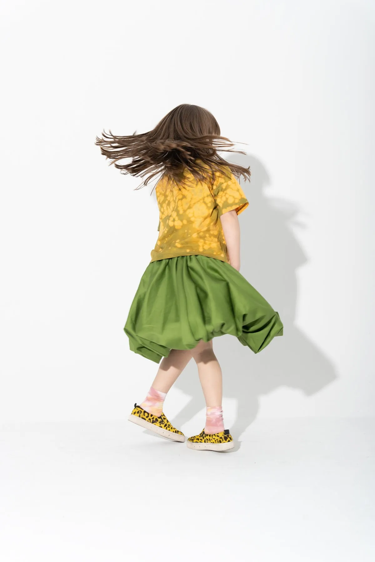 KHAKI AND ORANGE SPLATTERED LOGO T-SHIRT sold by Marques ’ Almeida product image thumbnail 3