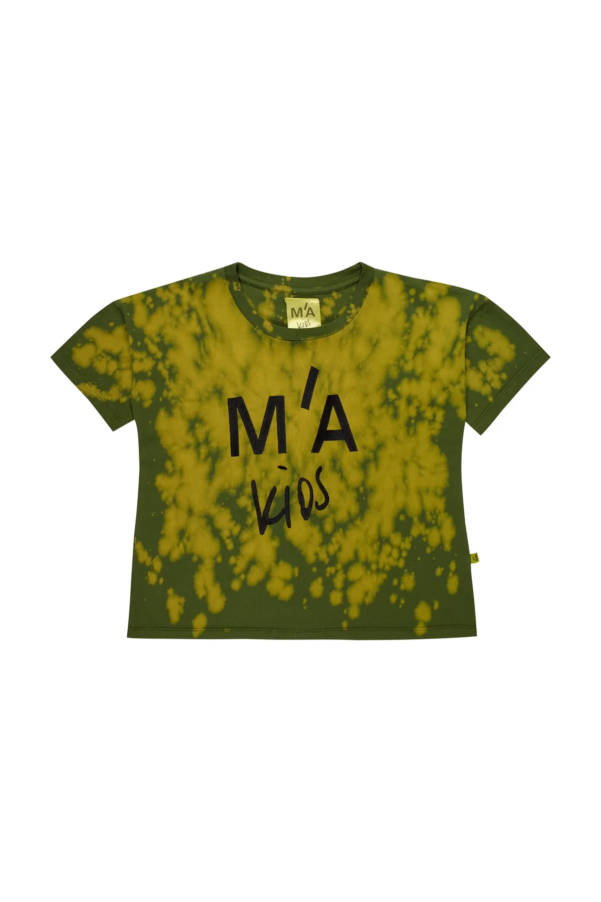 KHAKI AND ORANGE SPLATTERED LOGO T-SHIRT sold by Marques ’ Almeida product image thumbnail 2