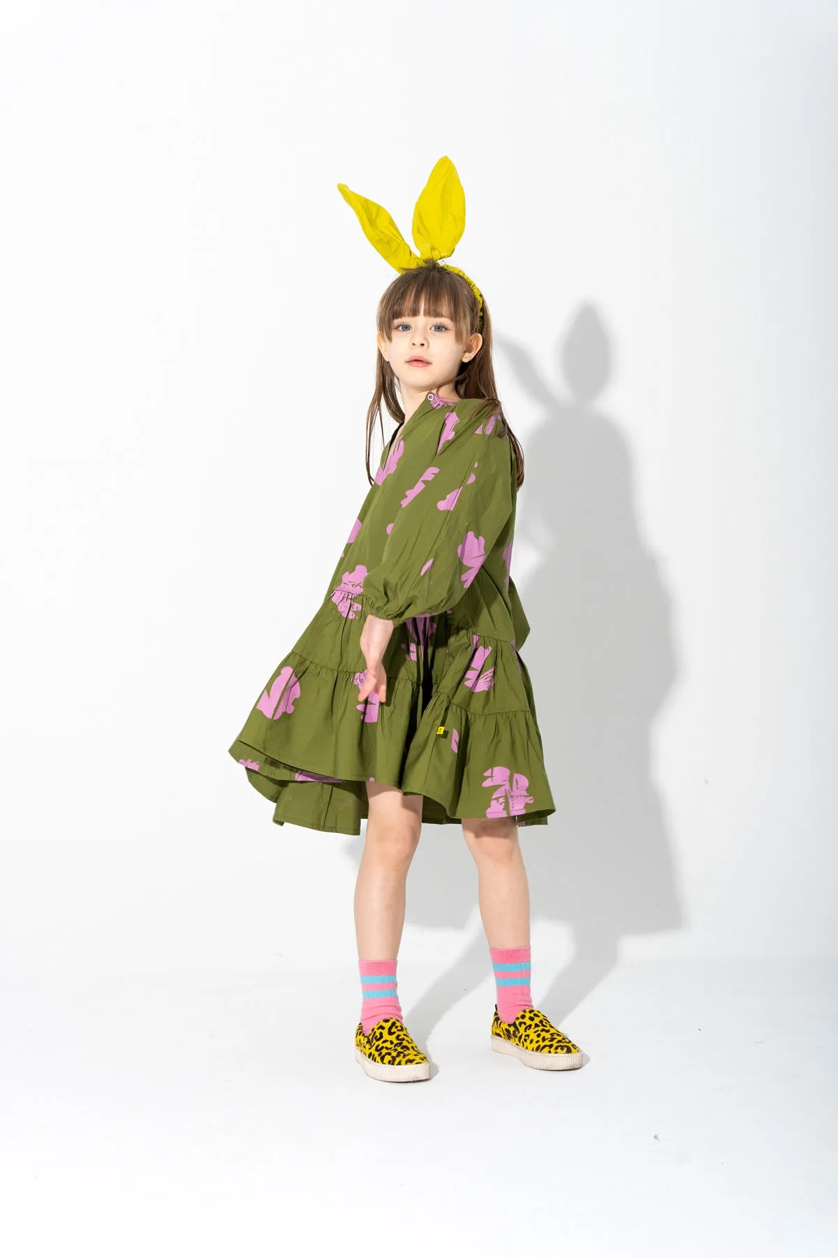BUNNY PRINT GATHERED DRESS sold by Marques ’ Almeida product image thumbnail 5