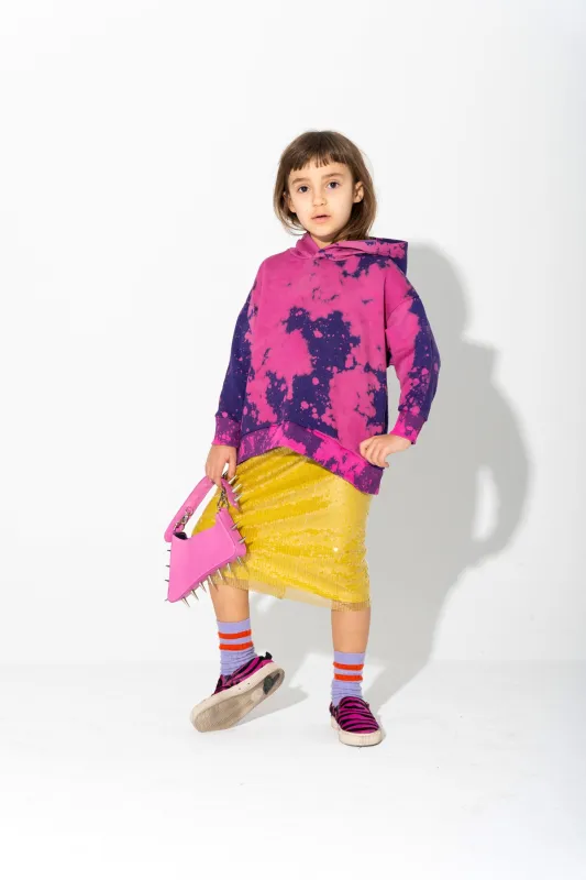 SPLATTERED FLEECE HOODIE made by Marques ’ Almeida