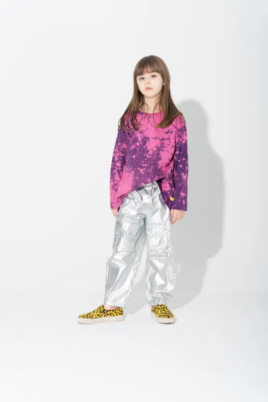 PURPLE AND PINK SPLATTERED LONG SLEEVE TOP sold by Marques ’ Almeida