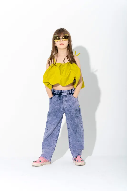 LIME BALLOON TOP sold by Marques ’ Almeida