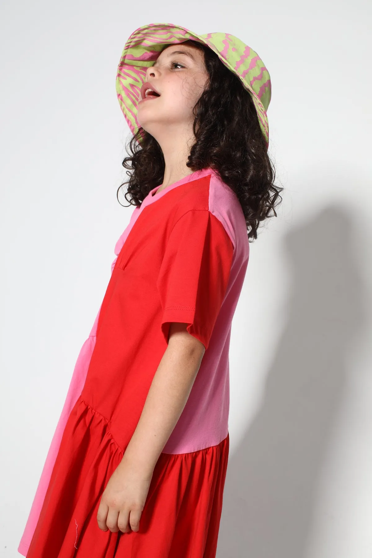 DUO COLOUR GATHERED JERSEY T-SHIRT DRESS sold by Marques ’ Almeida product image thumbnail 3
