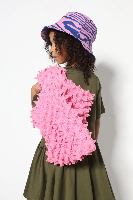 BLUE AND PINK BUCKET HAT made by Marques ’ Almeida