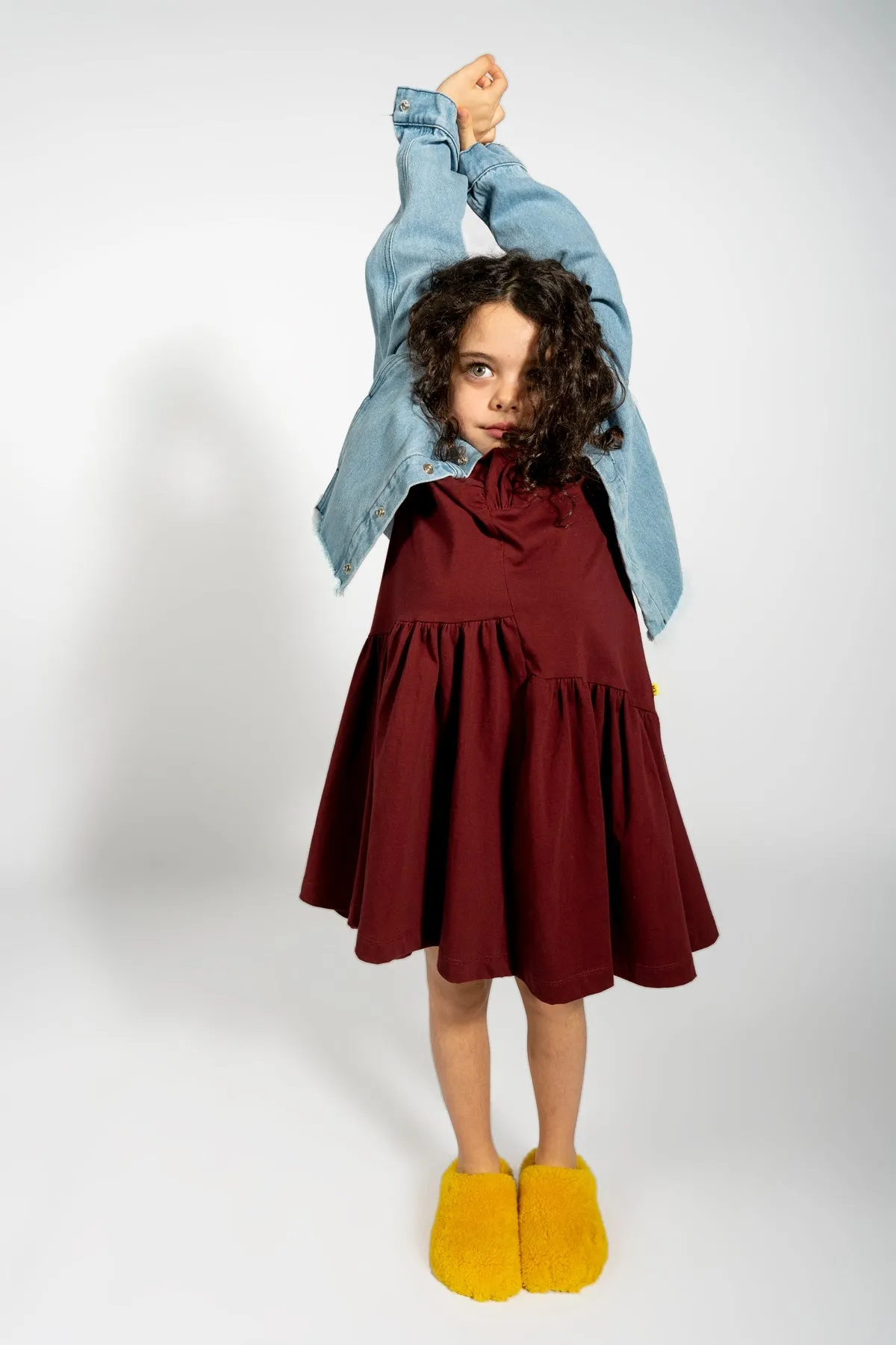 BLUE DENIM COLLARLESS JACKET sold by Marques ’ Almeida