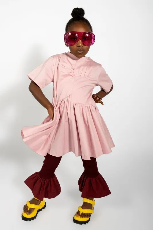 PINK GATHERED JERSEY T-SHIRT DRESS sold by Marques ’ Almeida