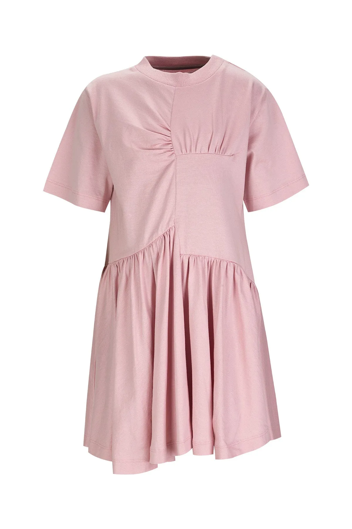 PINK GATHERED JERSEY T-SHIRT DRESS sold by Marques ’ Almeida product image thumbnail 2