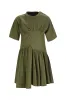 KHAKI GATHERED JERSEY T-SHIRT DRESS sold by Marques ’ Almeida