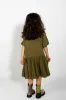 KHAKI GATHERED JERSEY T-SHIRT DRESS sold by Marques ’ Almeida