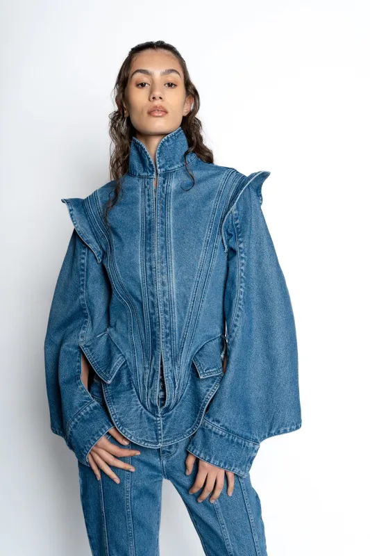 DENIM BAROQUE STYLE JACKET sold by Marques ’ Almeida