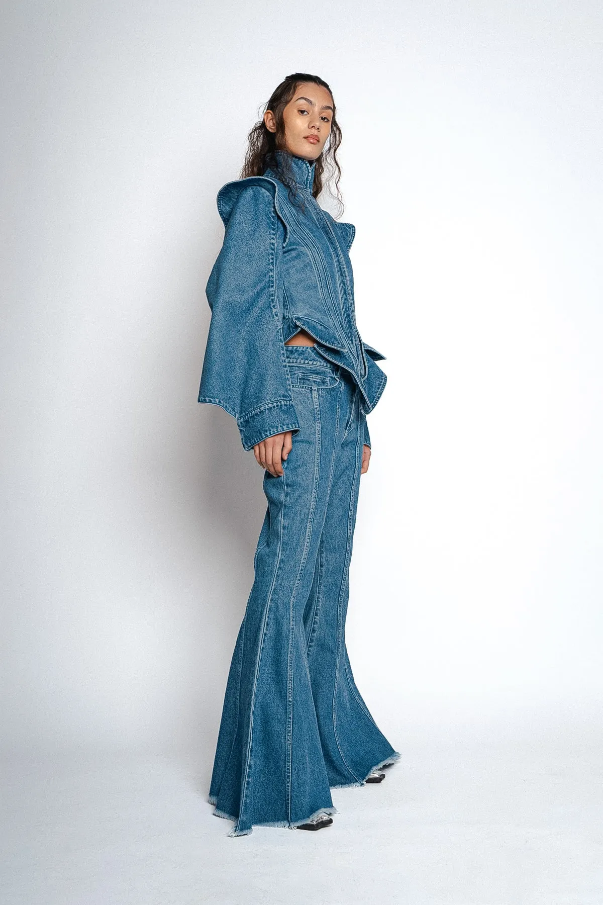 DENIM BAROQUE STYLE JACKET sold by Marques ’ Almeida product image thumbnail 4