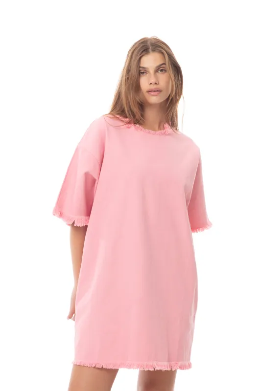 PINK OVERSIZED T-SHIRT DRESS made by Marques ’ Almeida