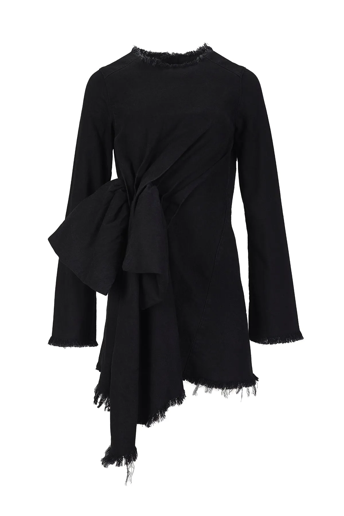 BLACK JANIS DRESS WITH FRONT PLEATS sold by Marques ’ Almeida product image thumbnail 2
