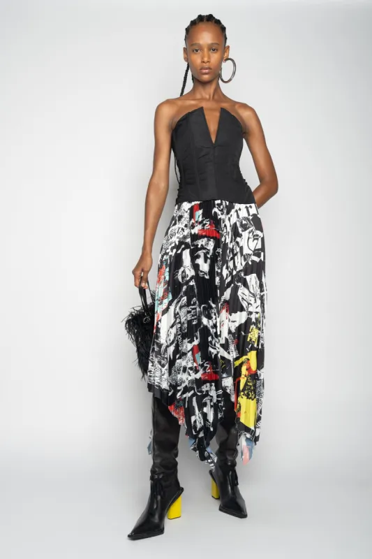 BLACK V-NECK CORSET sold by Marques ’ Almeida