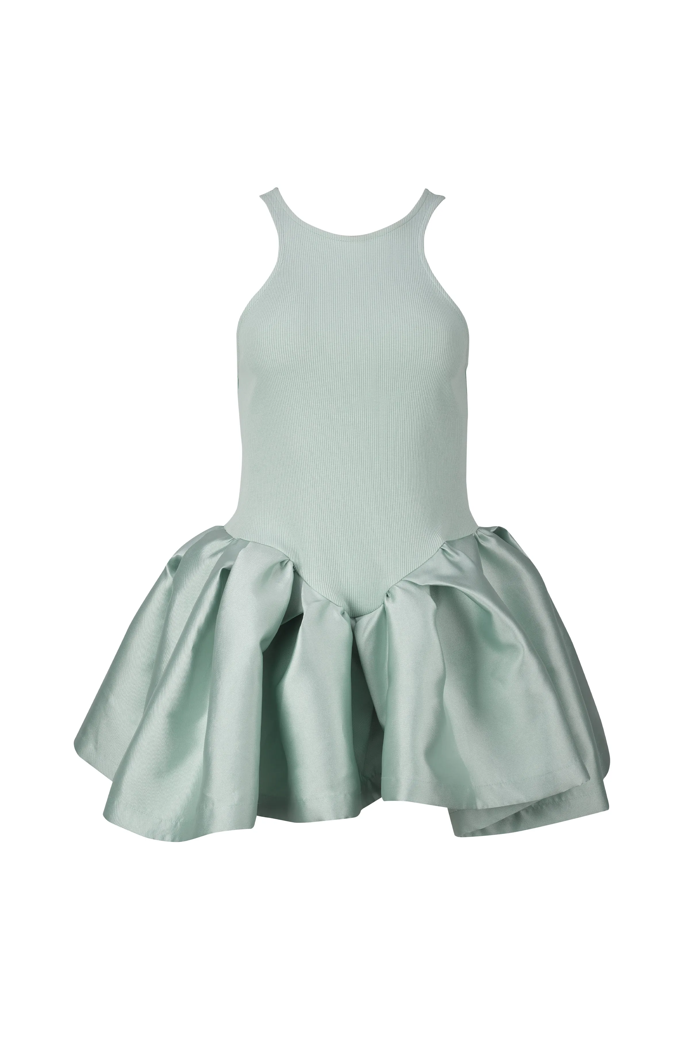 LIGHT GREEN PEPLUM TANK TOP sold by Marques ’ Almeida product image thumbnail 2