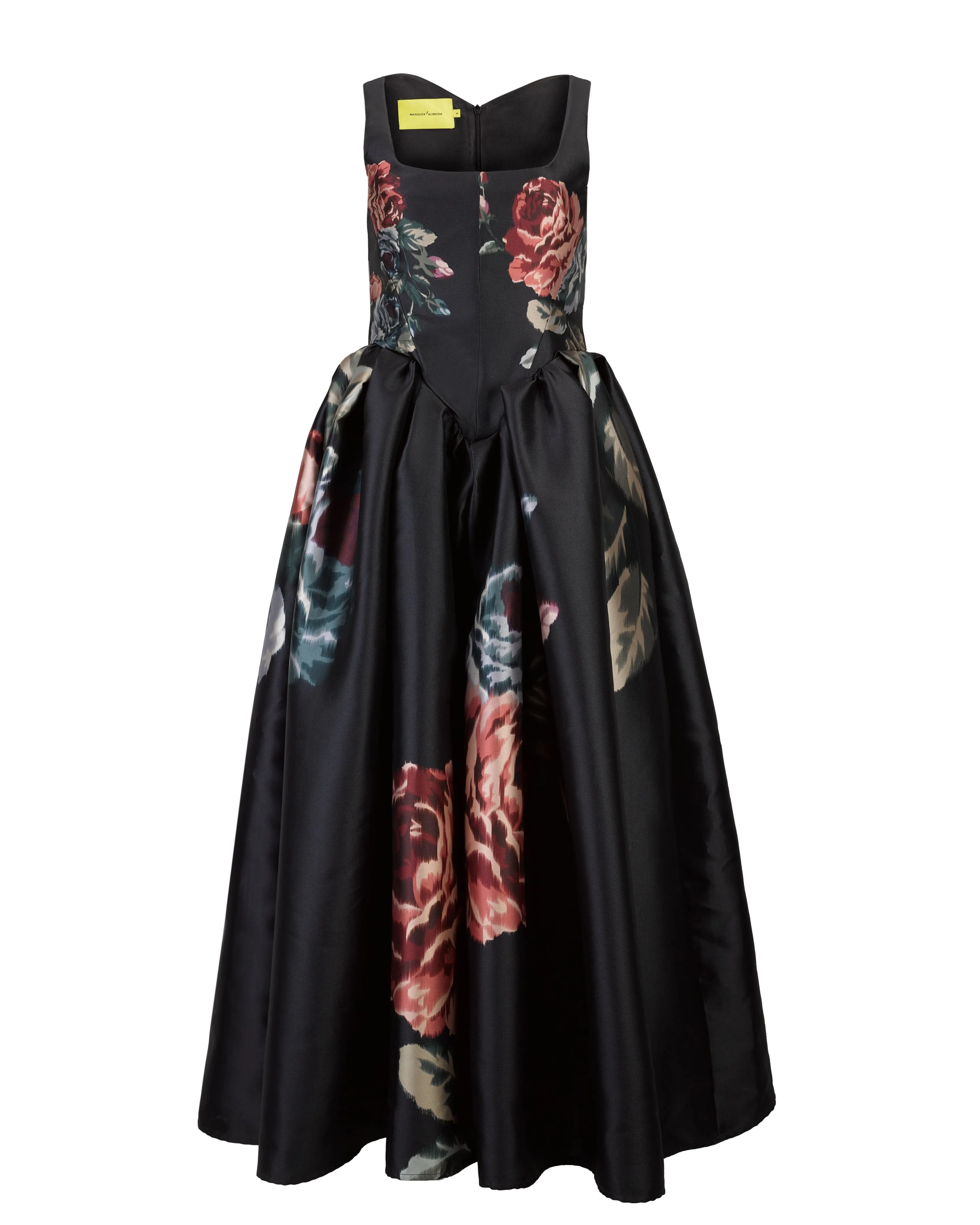BLACK FLOWER PRINTED PRINCESS DRESS sold by Marques ’ Almeida product image thumbnail 2