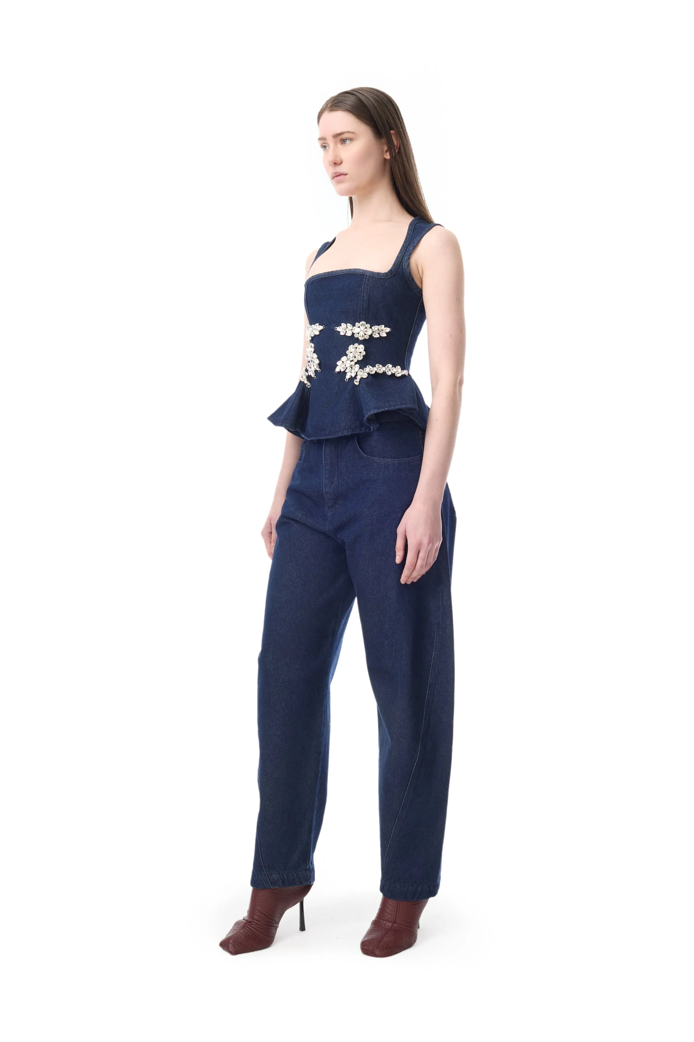 INDIGO DENIM BARREL JEANS sold by Marques ’ Almeida product image thumbnail 5