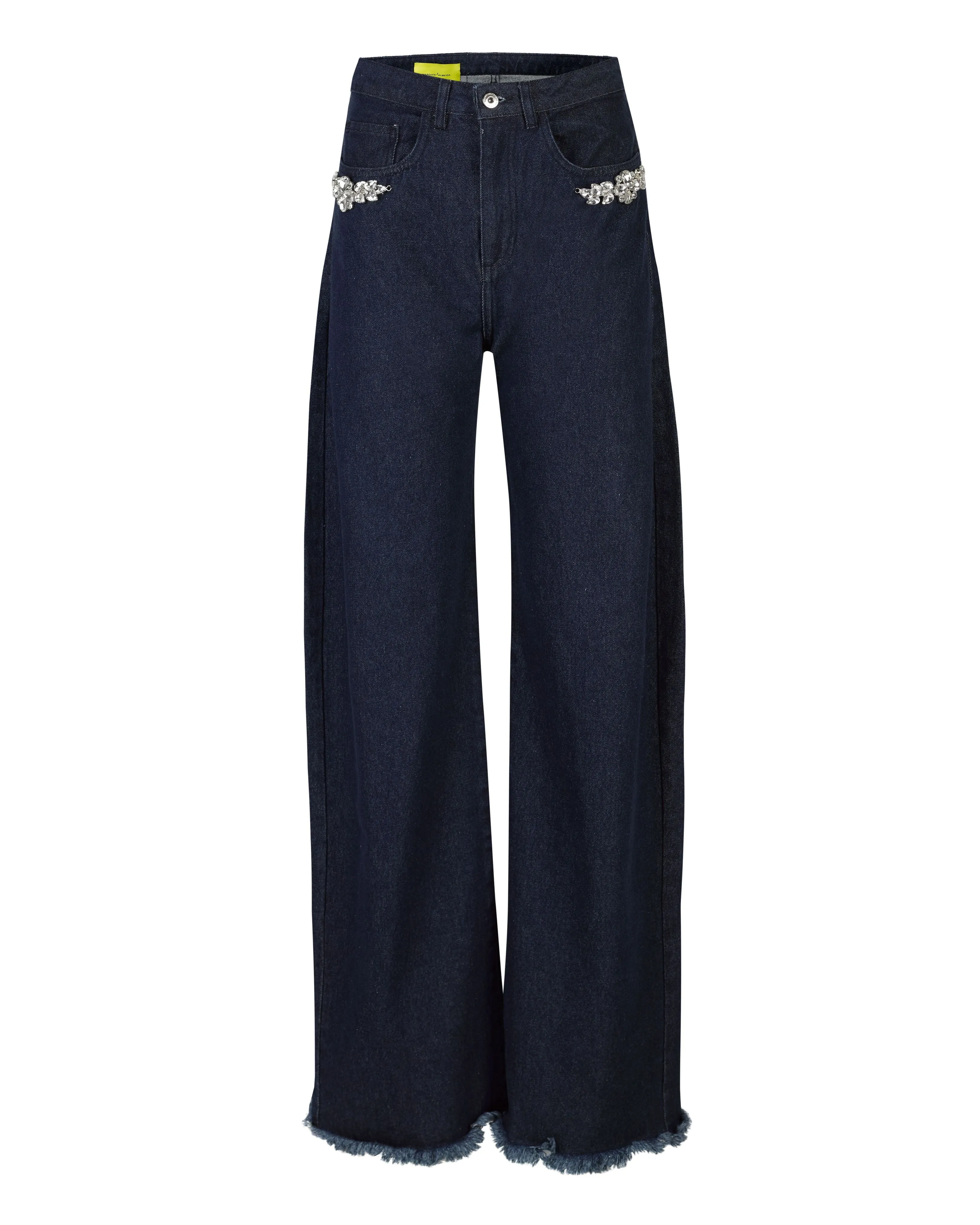 INDIGO DENIM EMBELLISHED BOYFRIEND TROUSERS sold by Marques ’ Almeida product image thumbnail 2