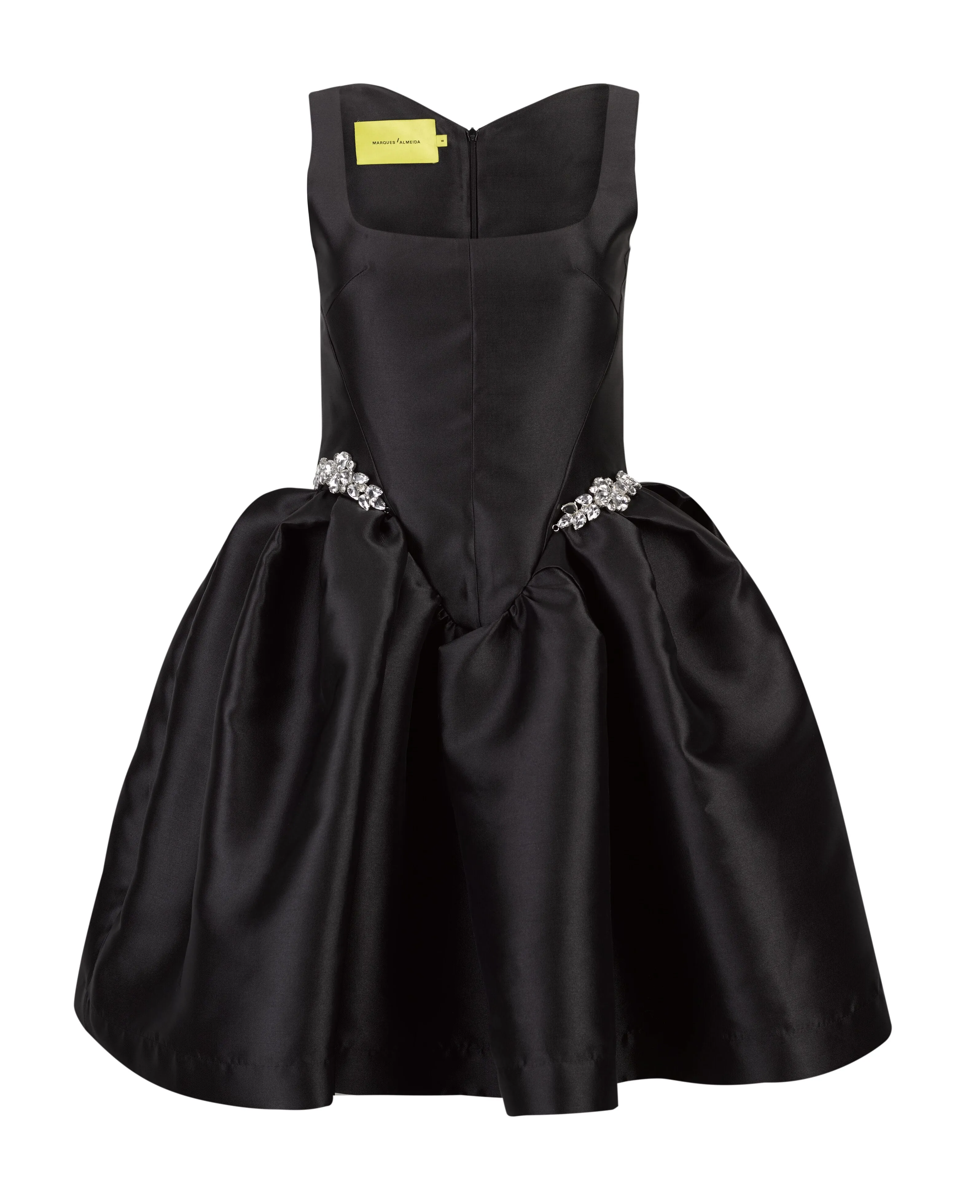 BLACK SHORT PUFF DRESS WITH EMBELLISHMENT sold by Marques ’ Almeida product image thumbnail 2