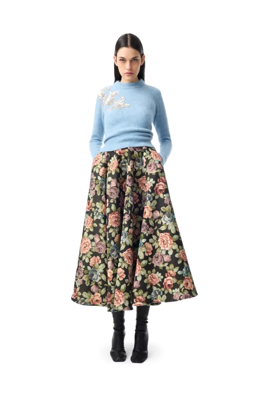 BLUE KNIT CREW NECK WITH EMBELLISHMENT sold by Marques ’ Almeida