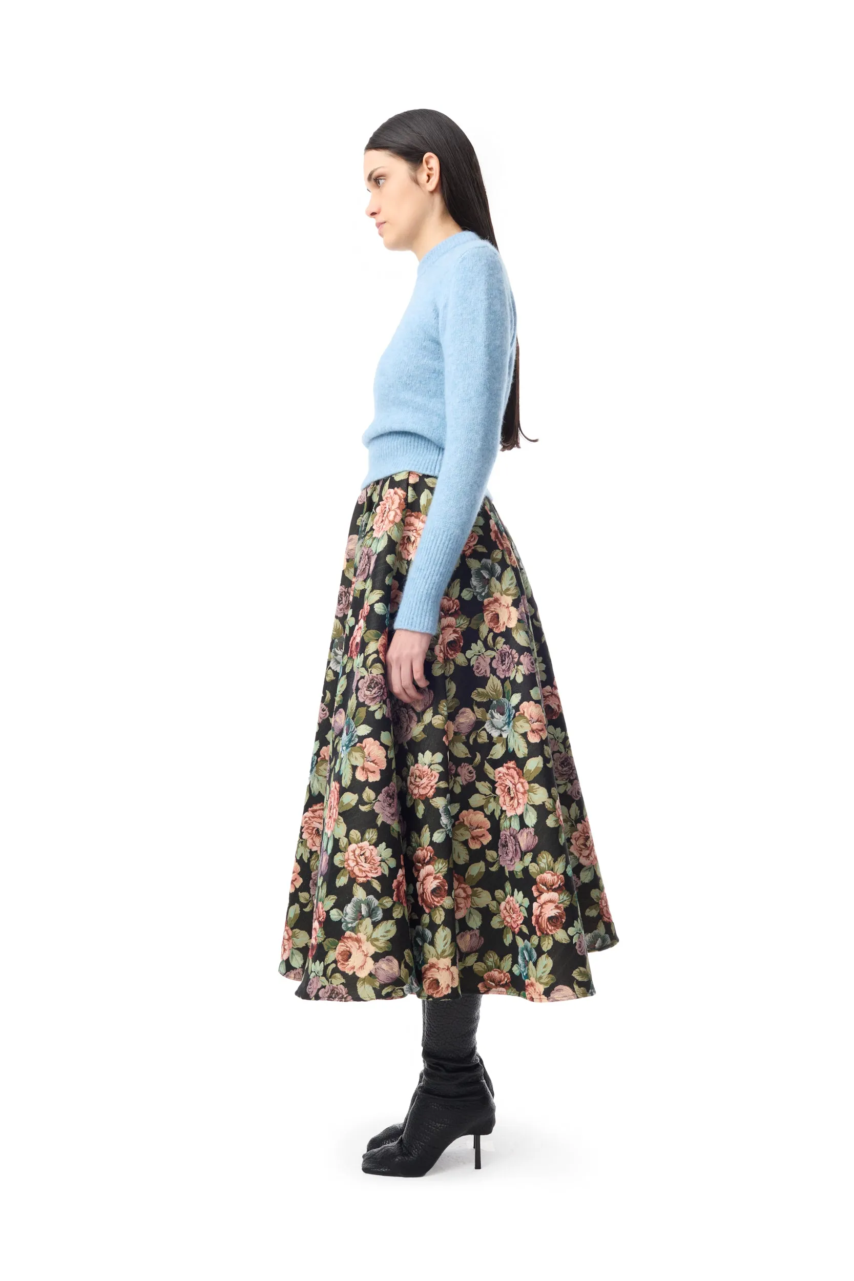 BLUE KNIT CREW NECK WITH EMBELLISHMENT sold by Marques ’ Almeida product image thumbnail 4