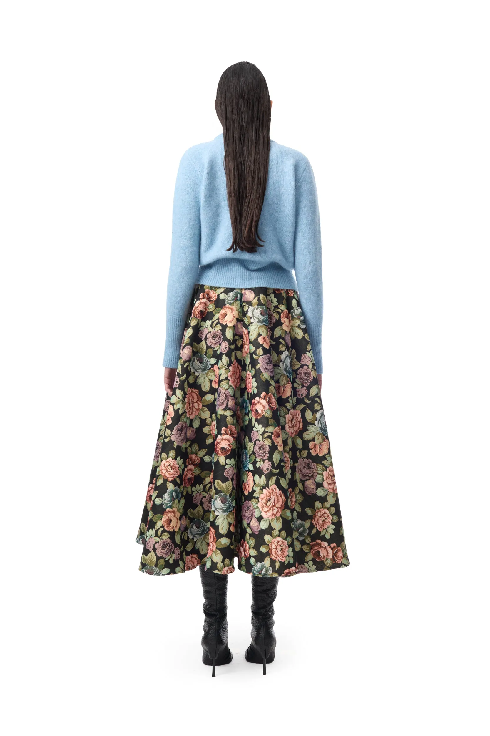 BLUE KNIT CREW NECK WITH EMBELLISHMENT sold by Marques ’ Almeida product image thumbnail 2