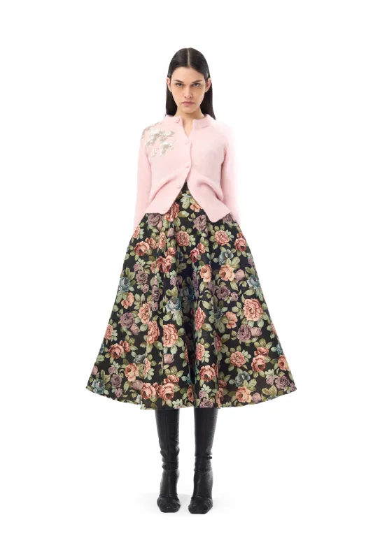 PINK KNIT CARDIGAN WITH EMBELLISHMENT sold by Marques ’ Almeida