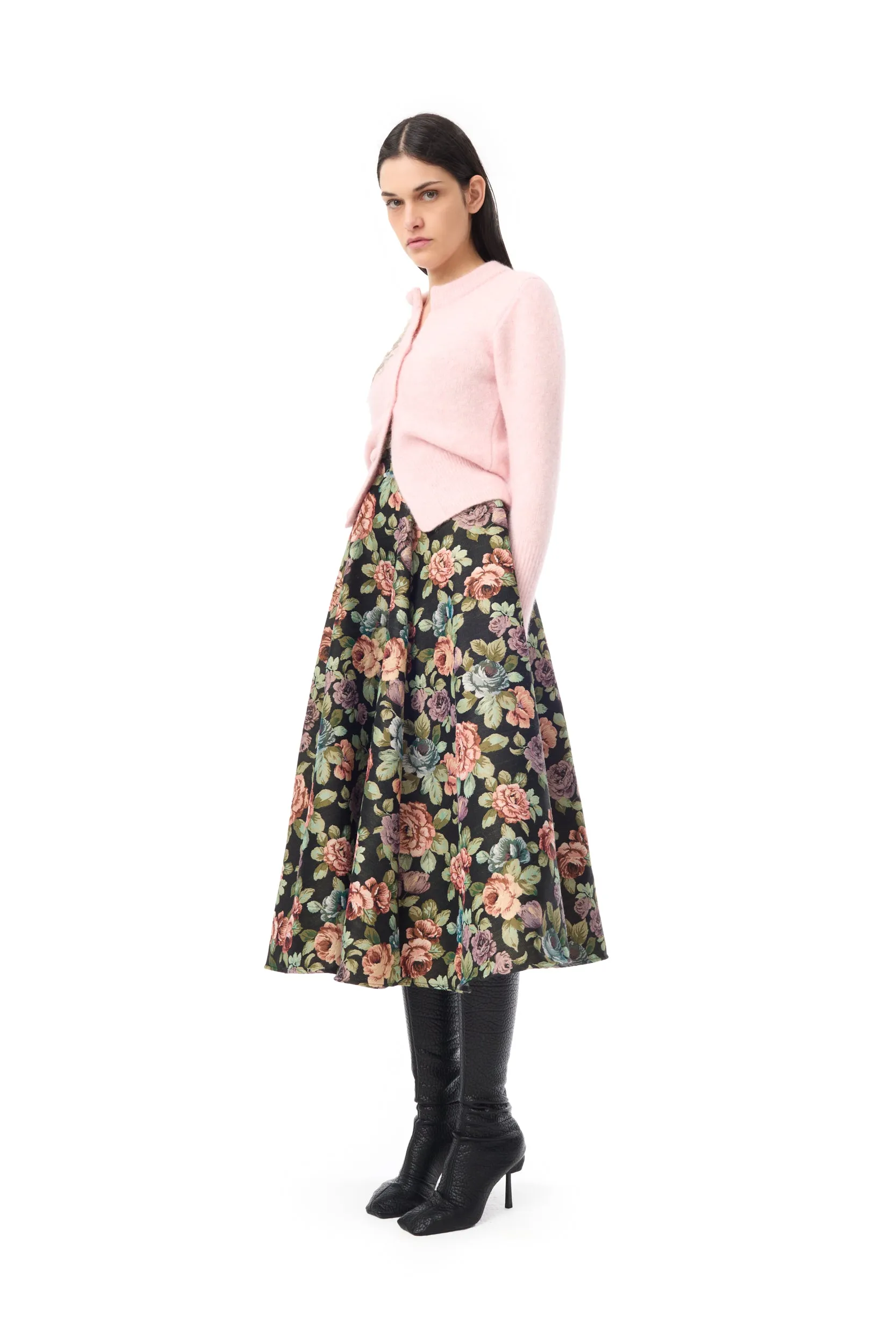 PINK KNIT CARDIGAN WITH EMBELLISHMENT sold by Marques ’ Almeida product image thumbnail 4