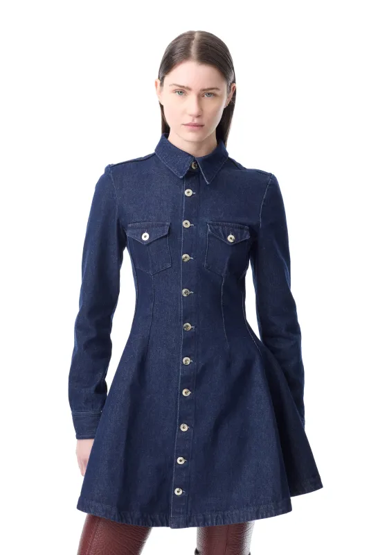 INDIGO DENIM SHORT SHIRT DRESS sold by Marques ’ Almeida