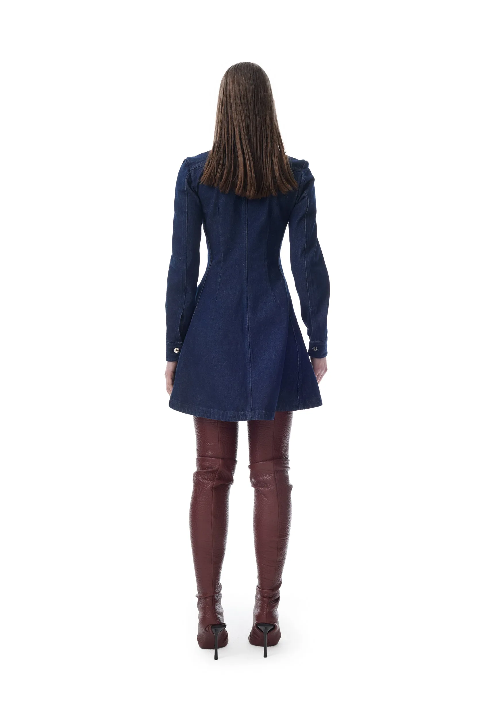 INDIGO DENIM SHORT SHIRT DRESS sold by Marques ’ Almeida product image thumbnail 2
