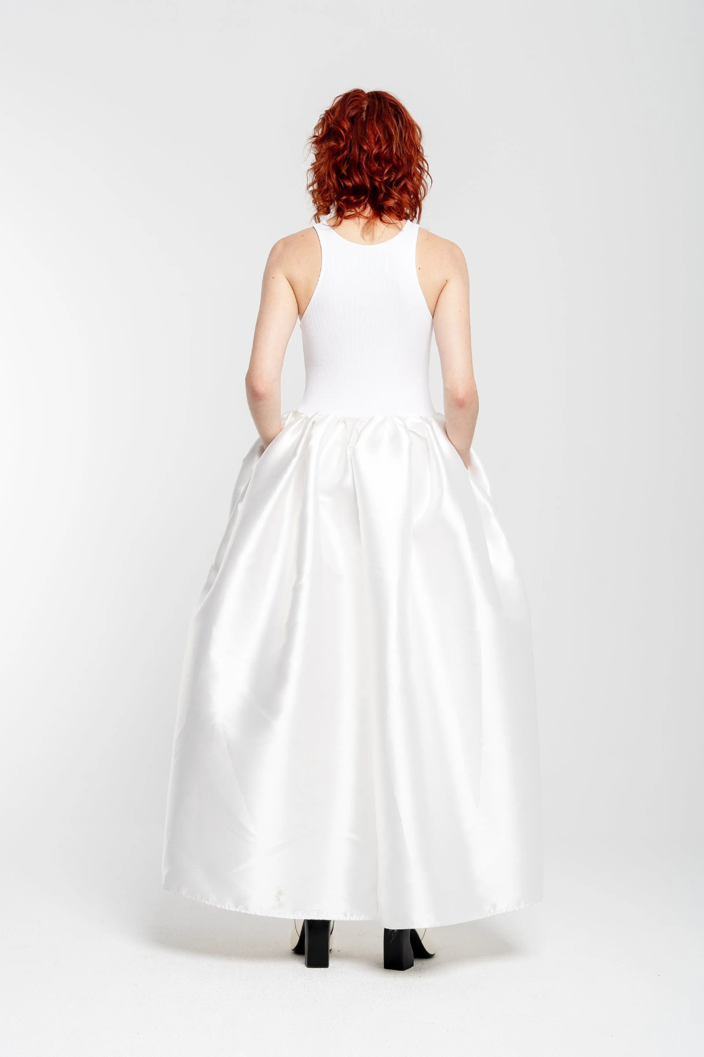 WHITE DRESS WITH TANK TOP SCOOPED sold by Marques ’ Almeida product image thumbnail 4