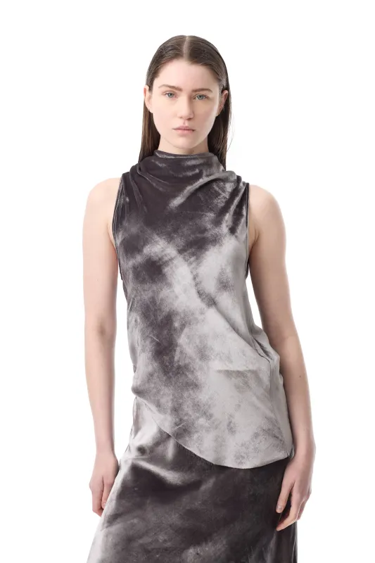 SILVER VELVET COWL NECK TOP sold by Marques ’ Almeida